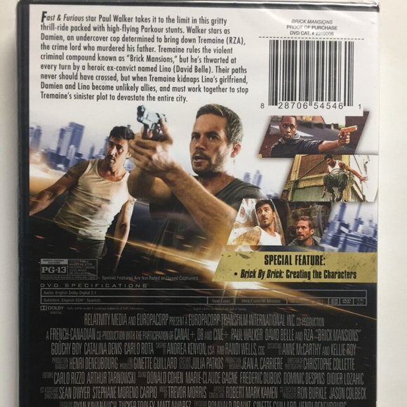 Brick Mansions DVD. New. Sealed - Picture 2 of 2